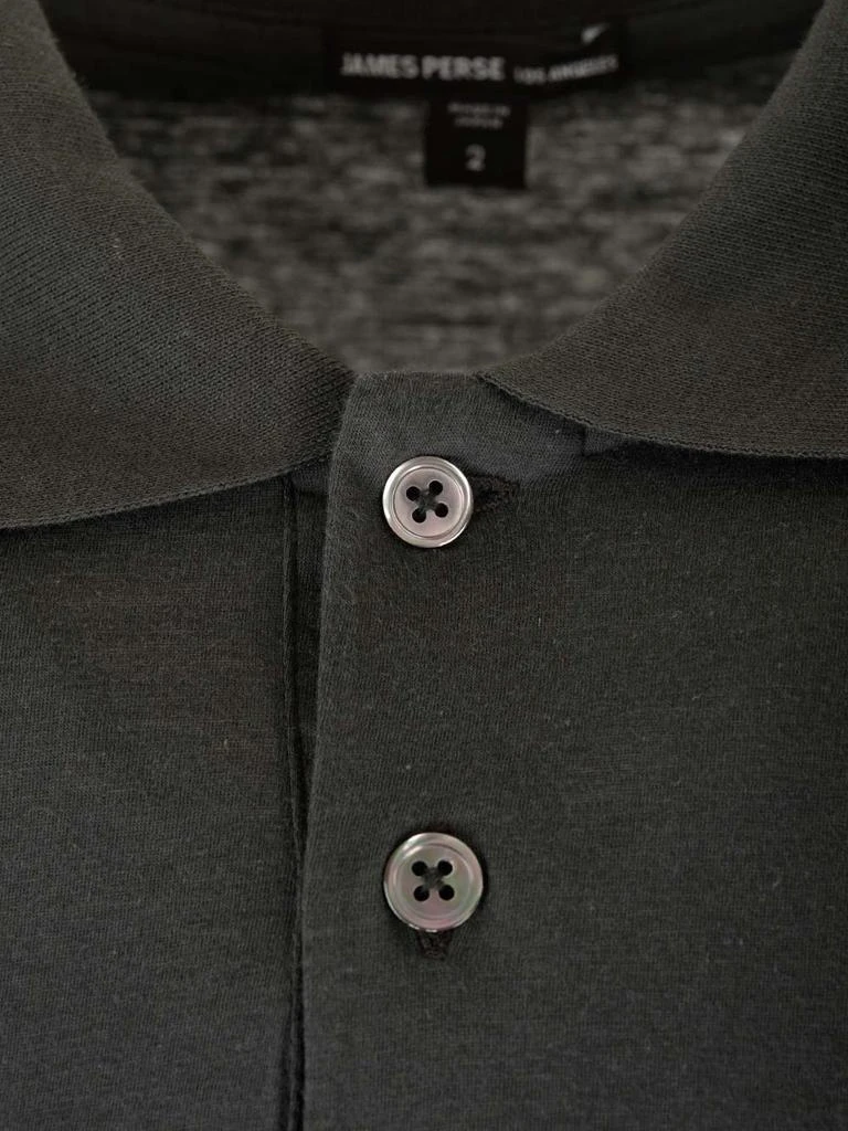 James Perse James Perse Luxe Lotus Jersey Polo Shirt 3