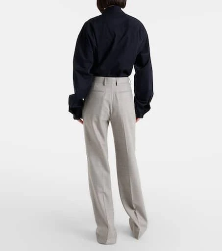 Dries Van Noten Checked wool straight pants 3