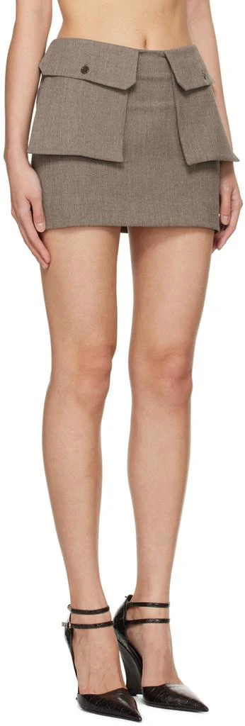Beaufille Brown Zeigler Miniskirt 2