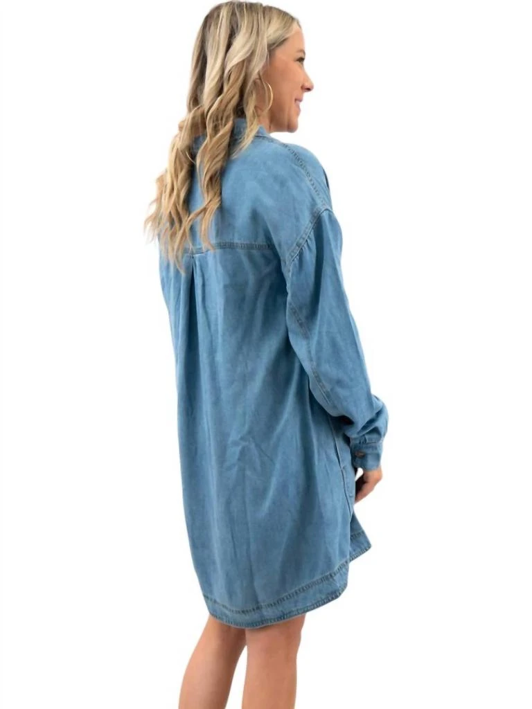 Blu Pepper Blu Pepper - Denim Shirt Dress 3