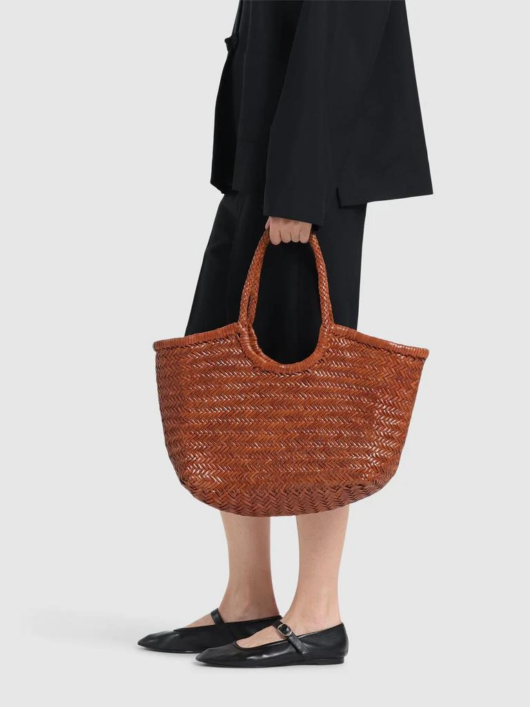 DRAGON DIFFUSION Big Nantucket Woven Leather Basket Bag 1