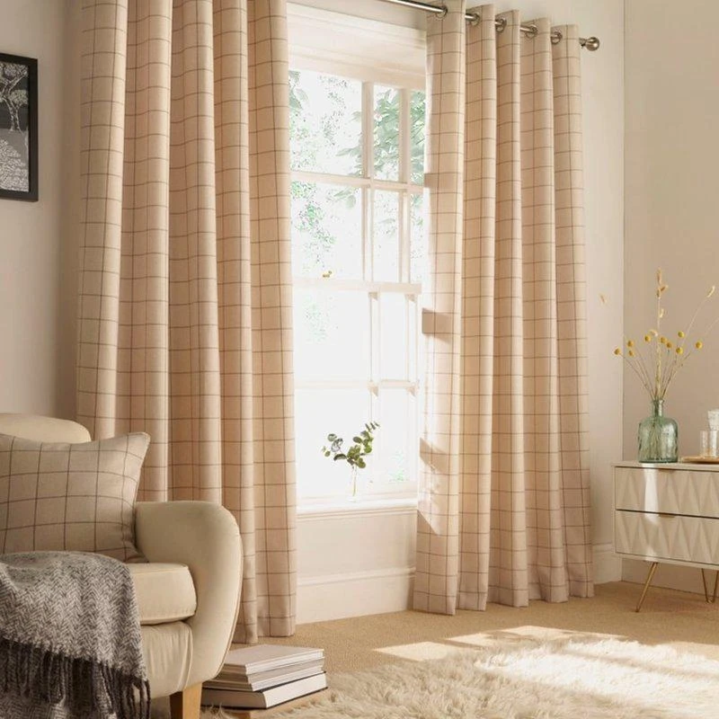 Furn Furn Ellis Ringtop Eyelet Curtains (Natural) (46 x 72 in) 46 X 72 IN 2