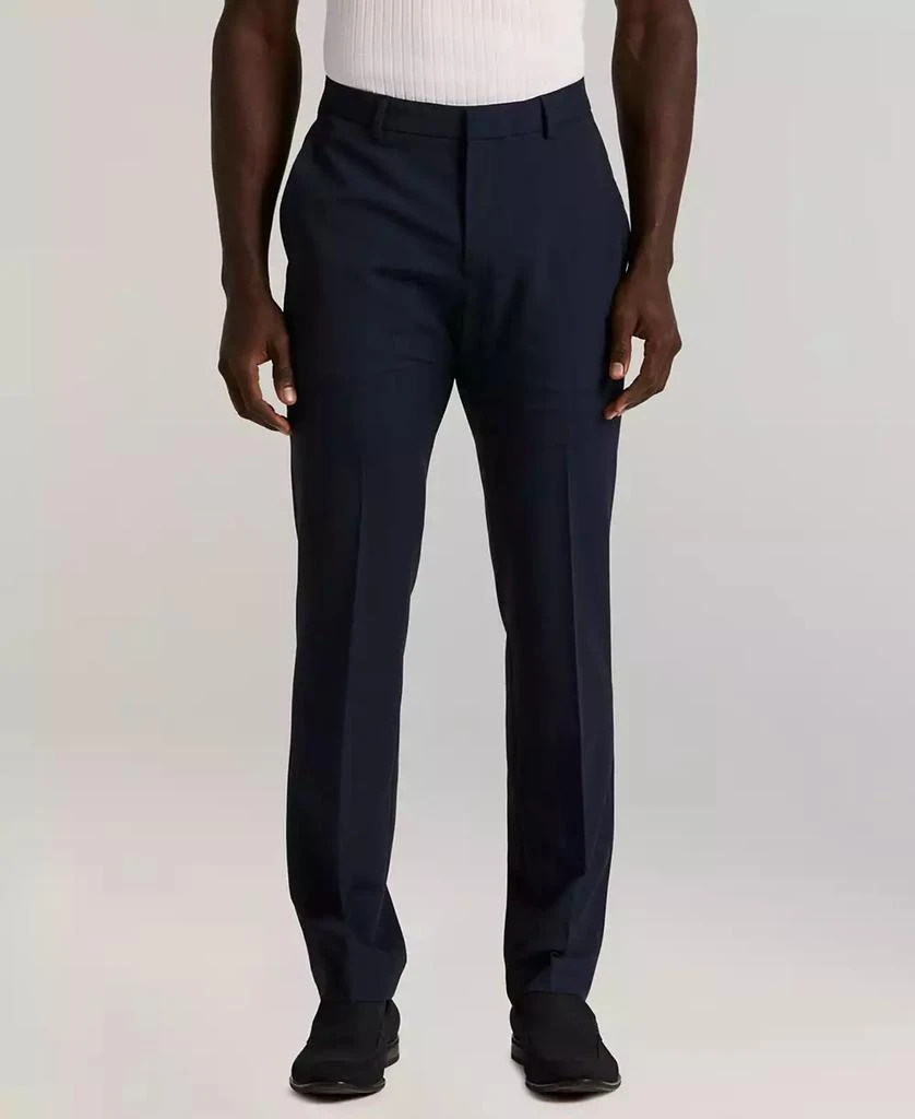 Perry Ellis Men
s Slim-Fit Flat Front Dress Pants