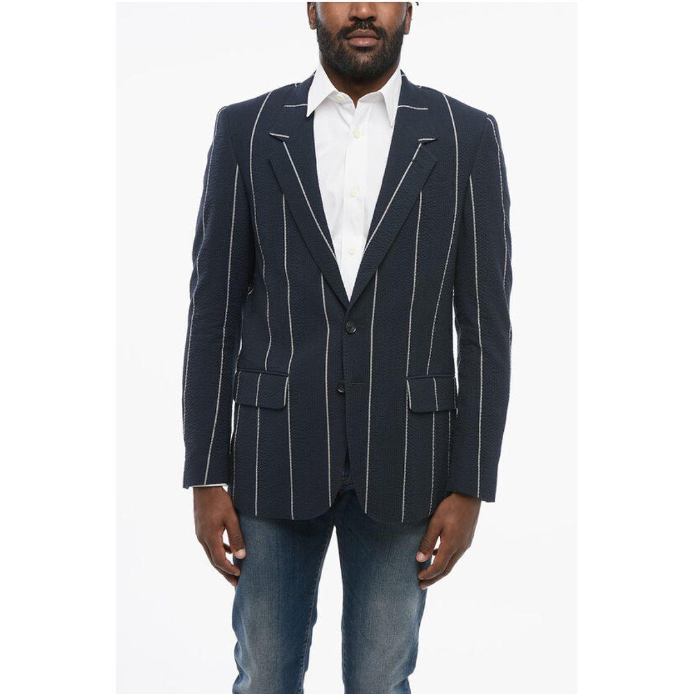 Corneliani CC COLLECTION Single Breasted Half-Lined Blazer With Men's Stripe