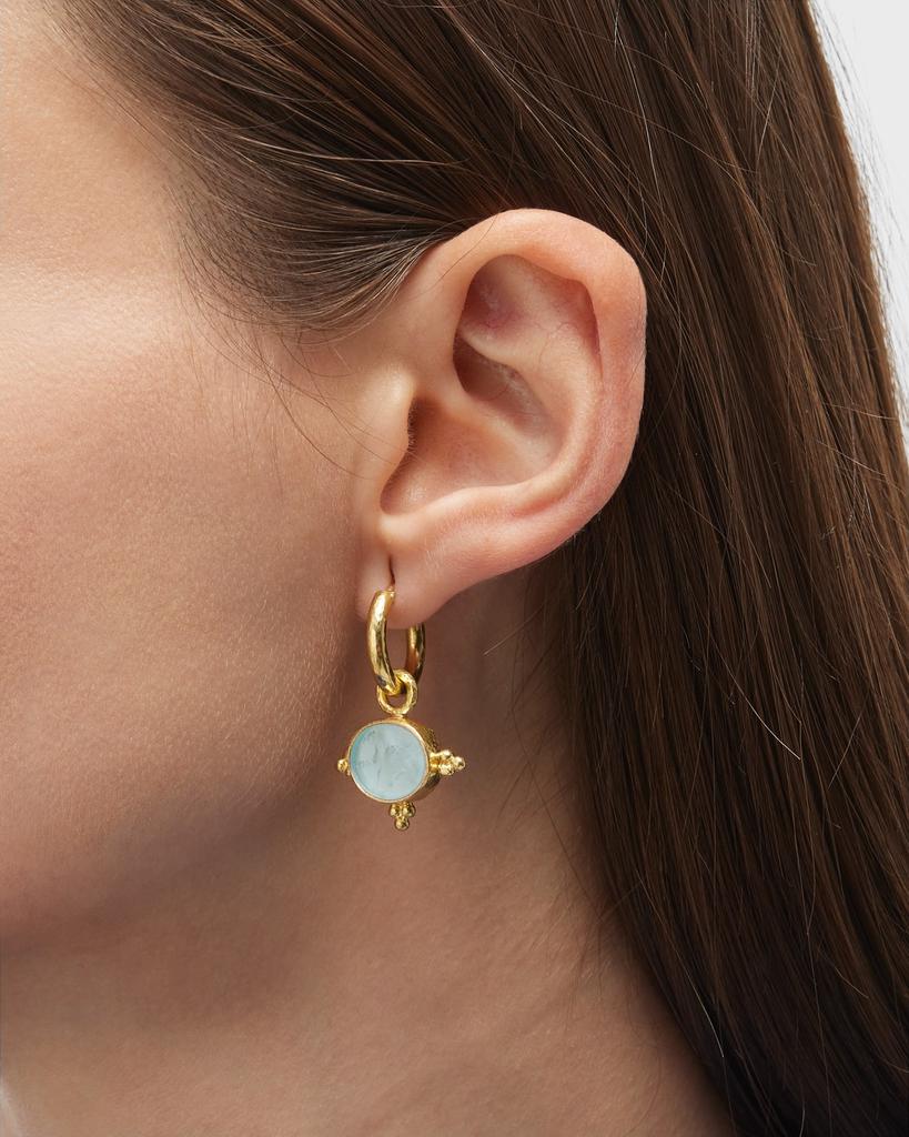 Elizabeth Locke Crystal Grifo Earring Pendants, Crystal
