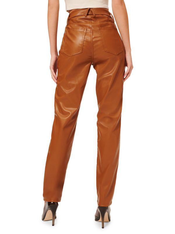 Good American Good 90's Icon Faux Leather Pants