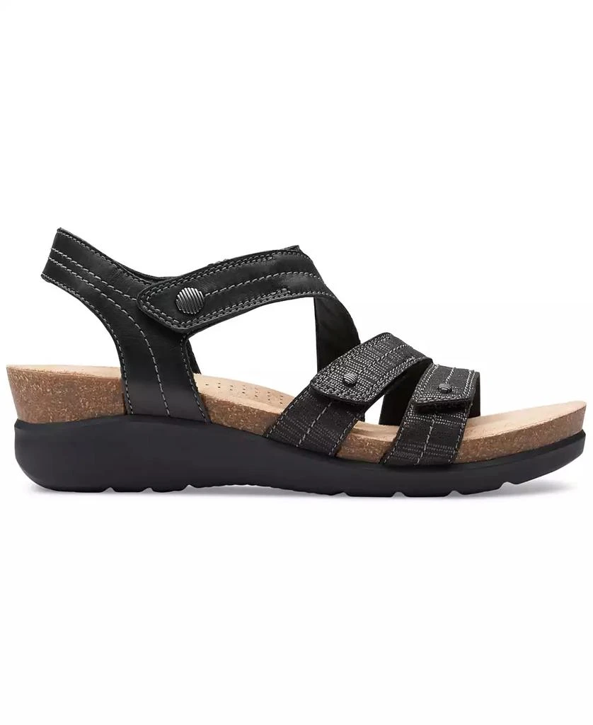 Clarks Women's Calenne Clara Strappy Wedge Sandals 2
