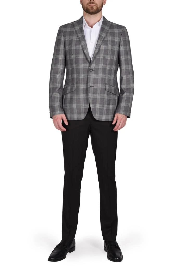 SAVILE ROW CO Gray Glen Plaid Sport Coat 7