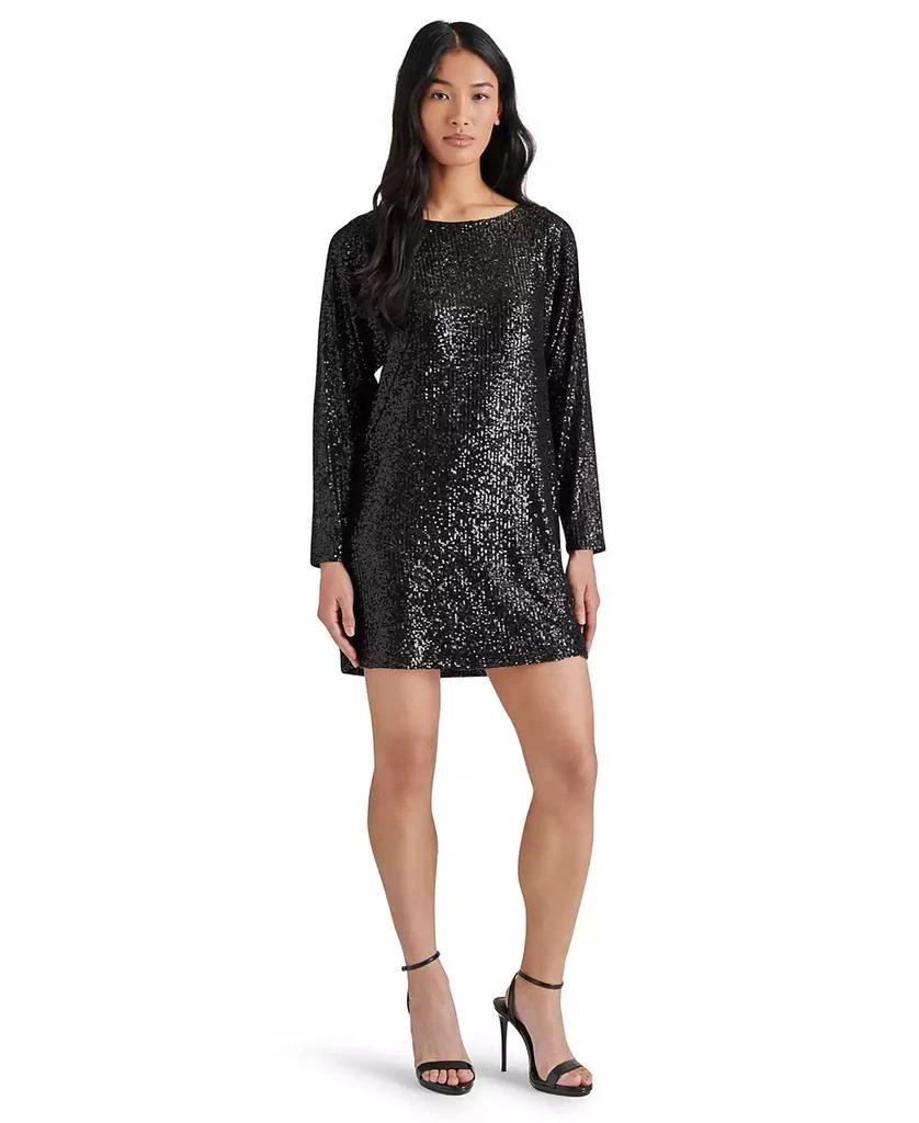 Steve Madden Women's Ginger Sequined Mini Shift Dress 4