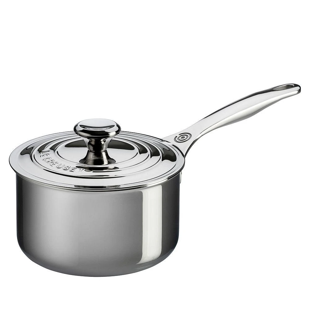 Le Creuset Stainless Steel 3-Quart Saucepan with Lid 1