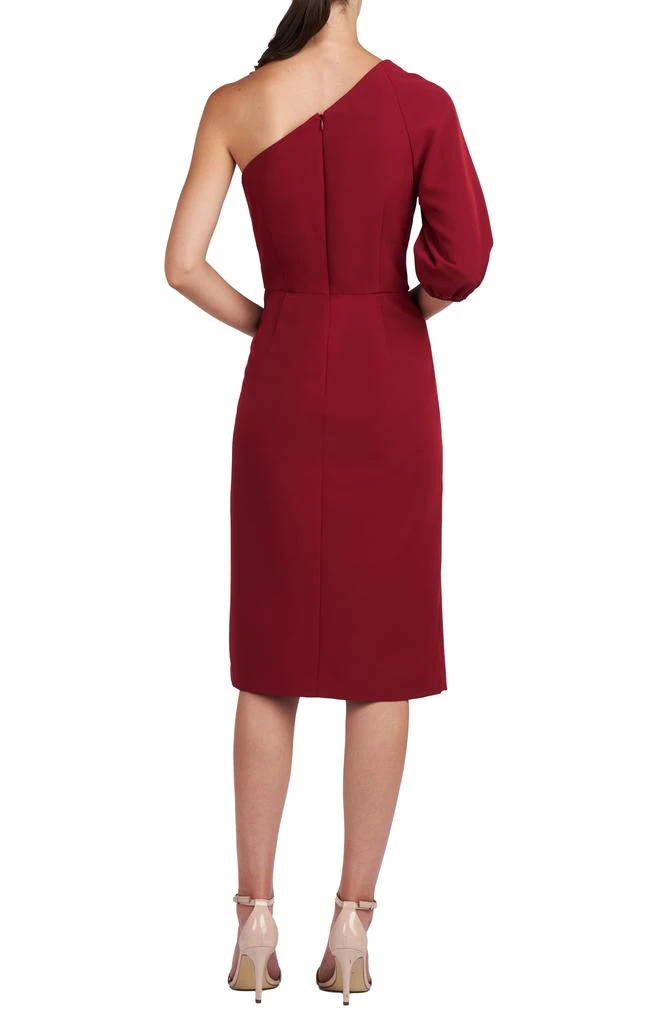 Kay Unger Brea One-Shoulder Sheath Cocktail Dress 2