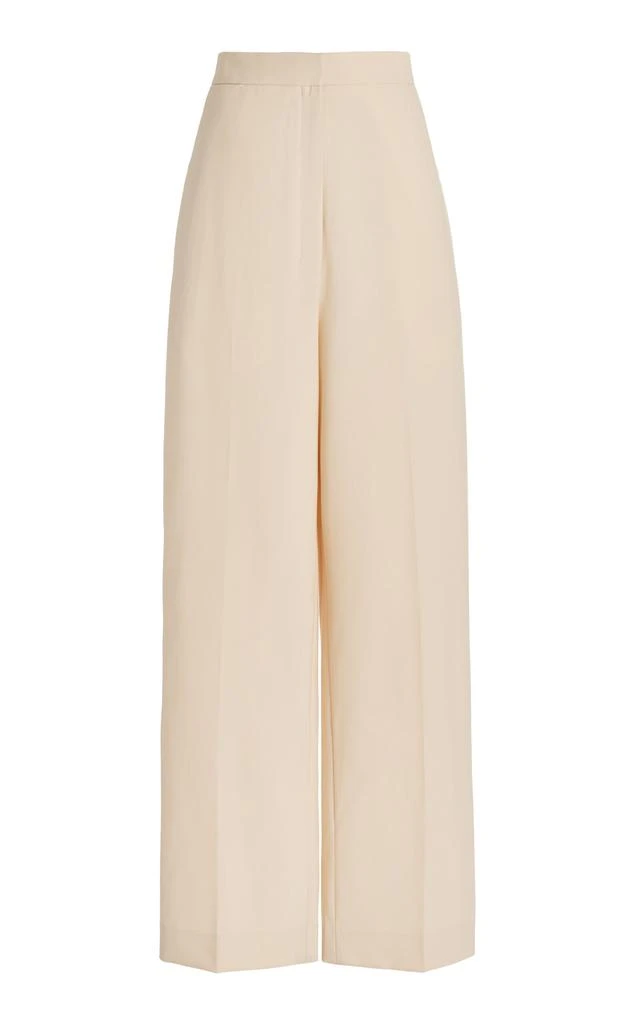 The Row The Row - Gordon High-Waisted Wool-Cotton Wide-Leg Pants - Pink - US 2 - Moda Operandi 1