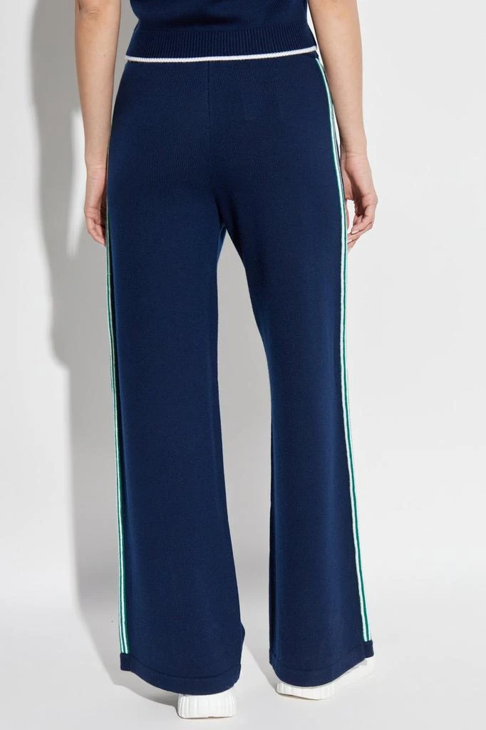 Casablanca Casablanca Logo Embroidered Wide-Leg Knit Trousers 3
