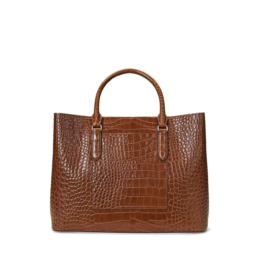 Ralph Lauren Embossed Leather Large Marcy Satchel 2