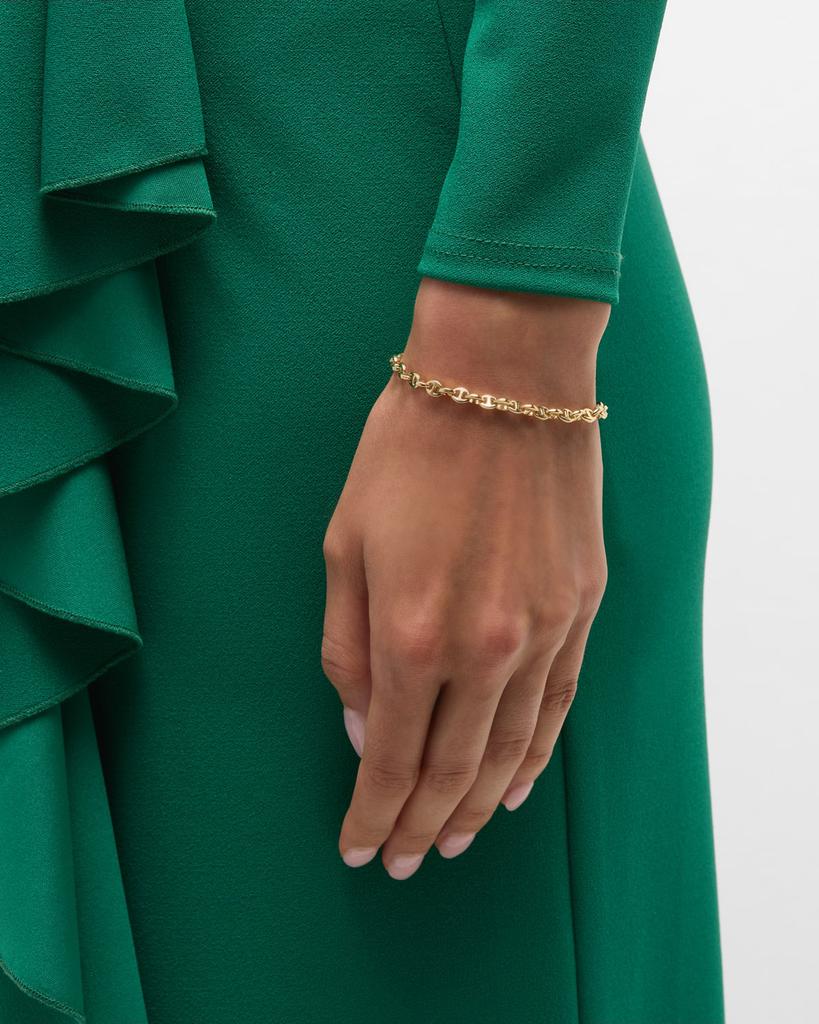 Hoorsenbuhs 18K Yellow Gold 3mm Open Link Bracelet