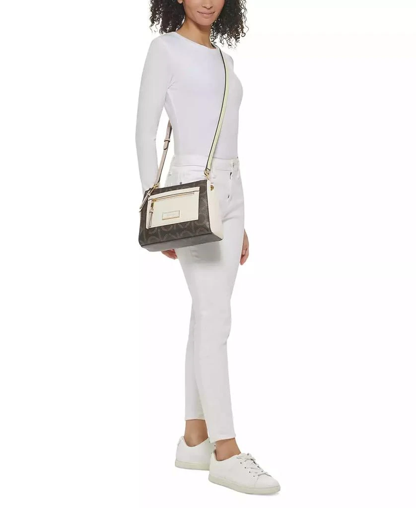 Calvin Klein Hadley Signature Colorblocked Adjustable Crossbody 8