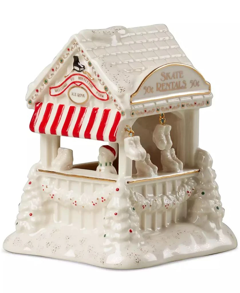 Lenox NEW FOR 2024! Mistletoe Village Skate Rink Lit Figurine, Exclusively at Macy’s 3