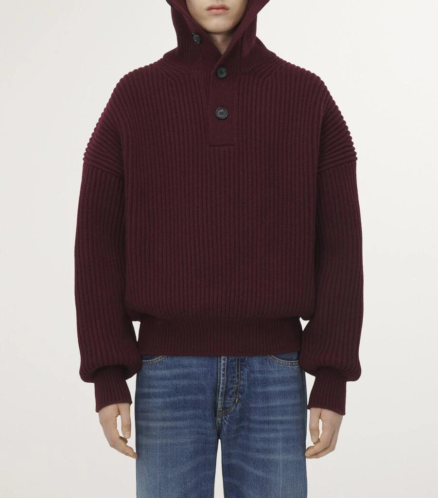Alexander McQueen Wool-Cashmere Funnel-Neck Sweater 5