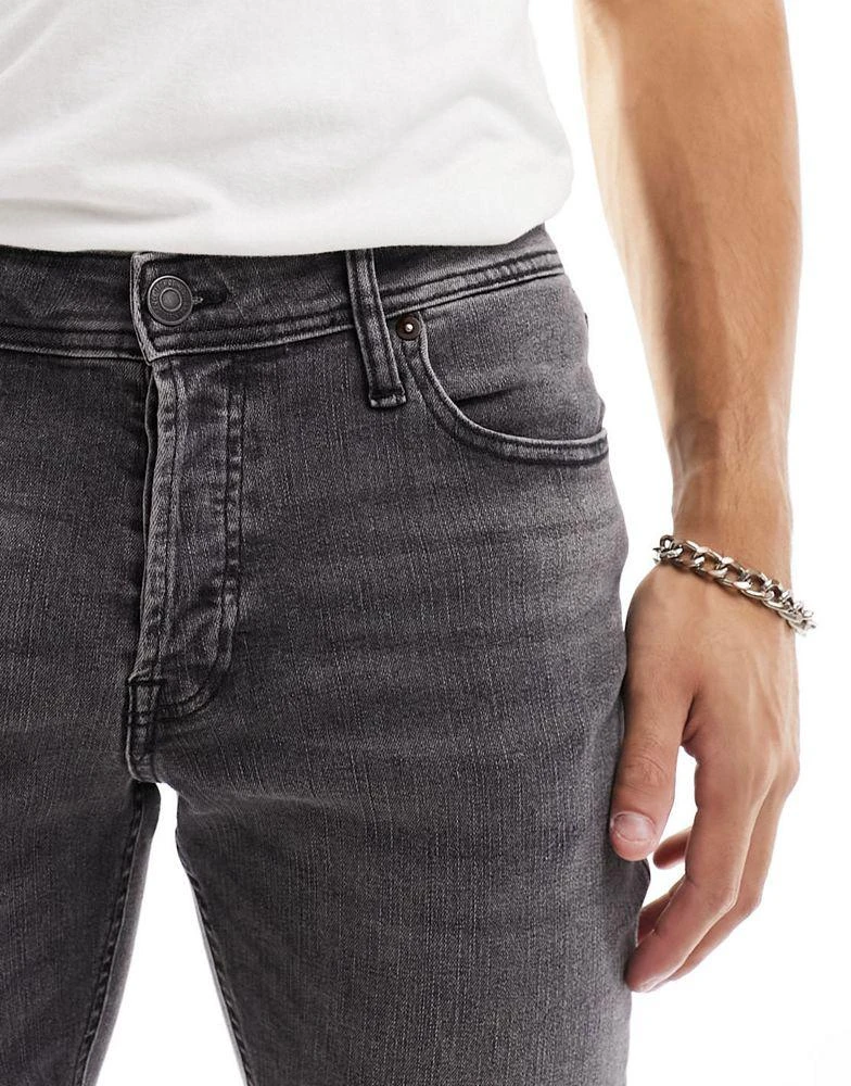 Jack & Jones Jack & Jones Glenn slim jeans in grey 5