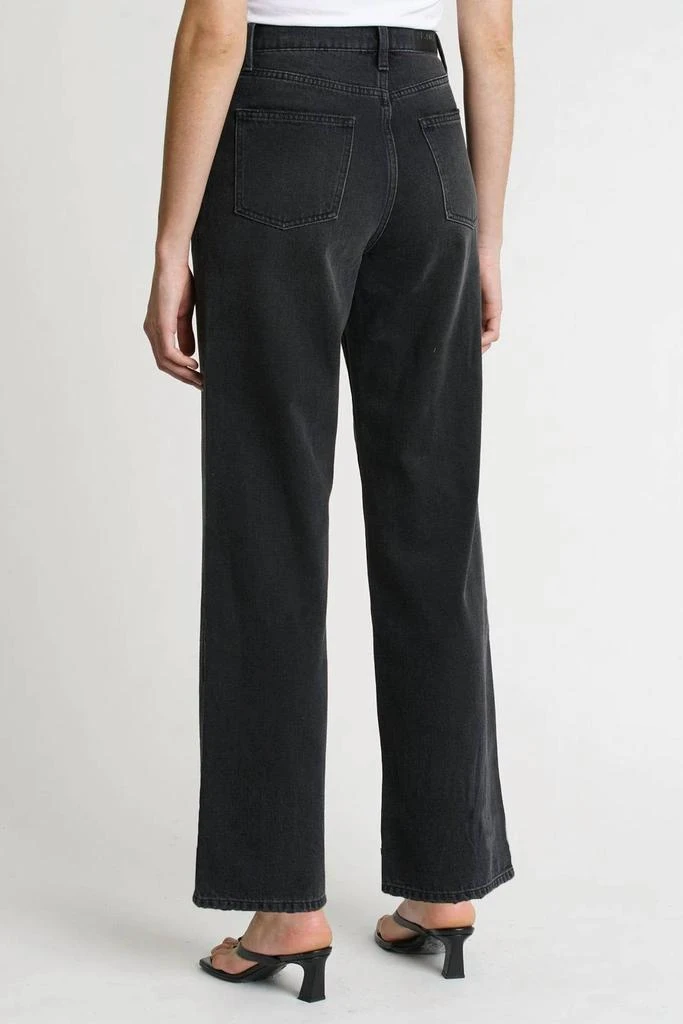 PISTOLA Bobbie Crossover High Rise Wide Leg Jeans In Taurus Black 3