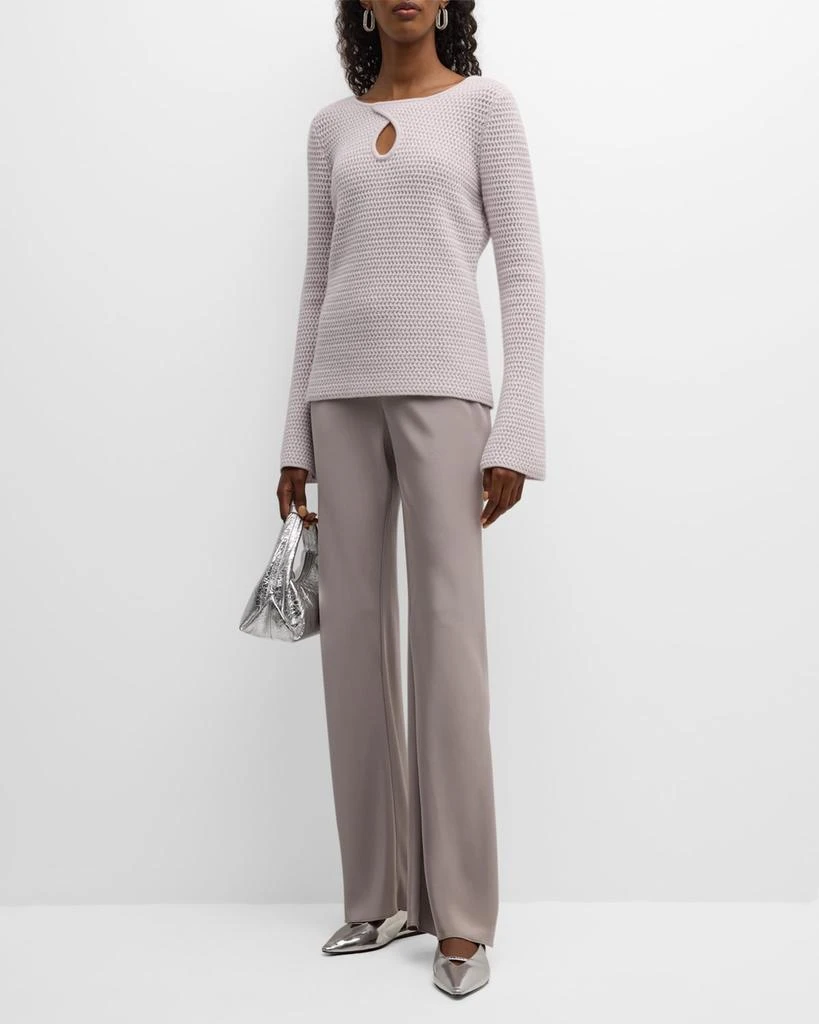 TSE Cashmere Recycled Cashmere Cutout Knit Sweater 3