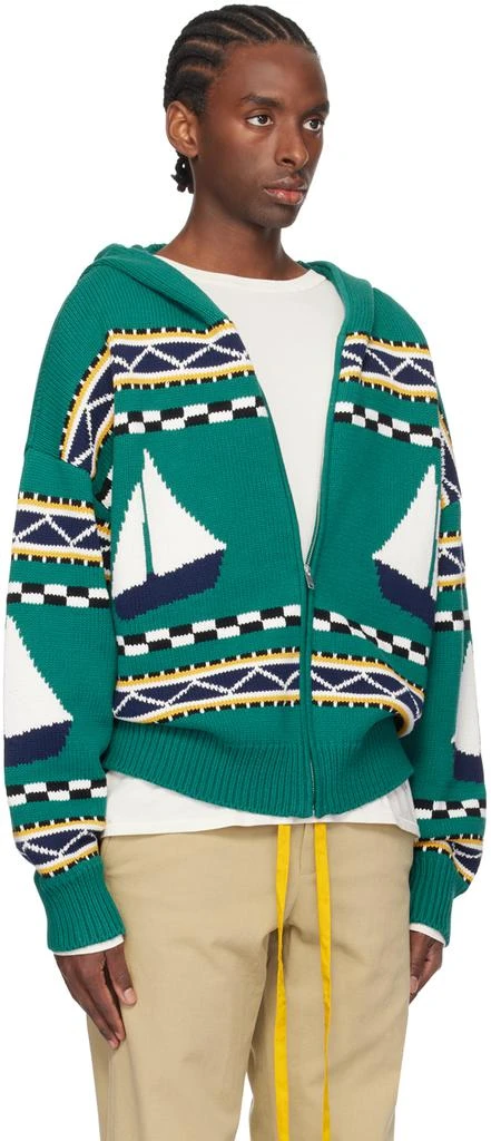 Rhude Green Bateau Hoodie 2
