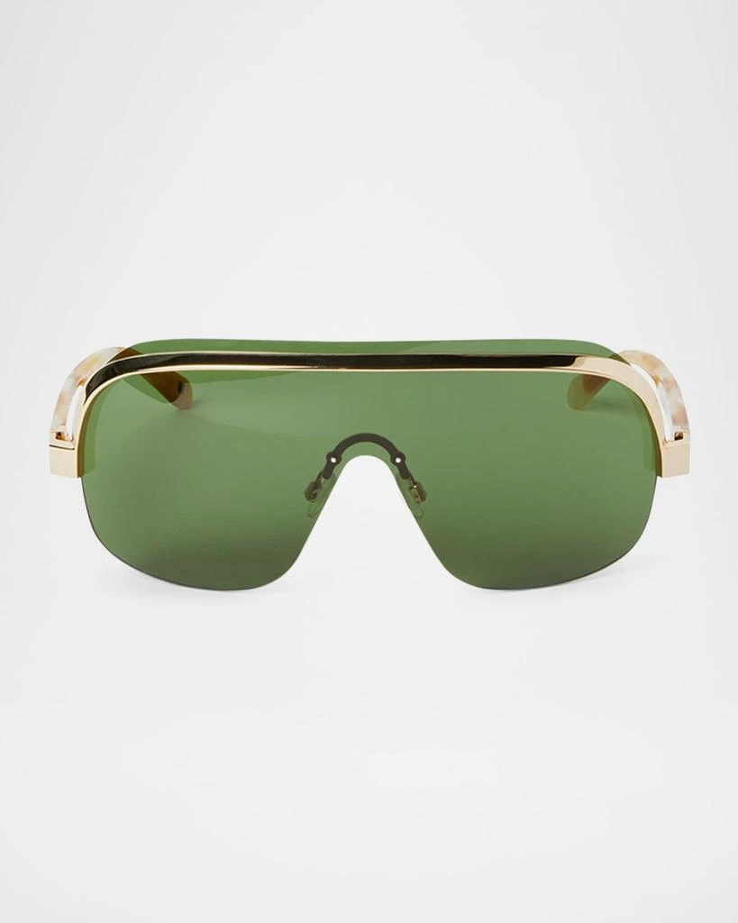 Palm Angels Aviator Sunnies- Unisex Palm Angels Trinity Aviator Acetate Sunglasses | Neiman Marcus main image 4