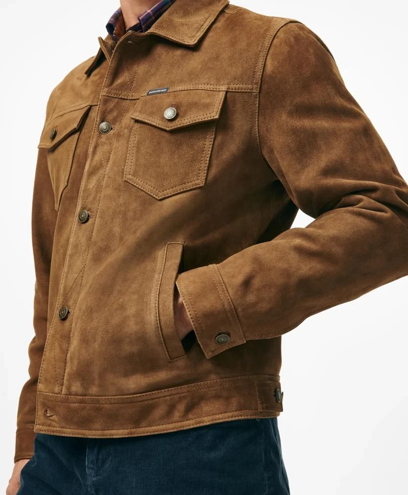 Brooks Brothers Suede Trucker Jacket 5