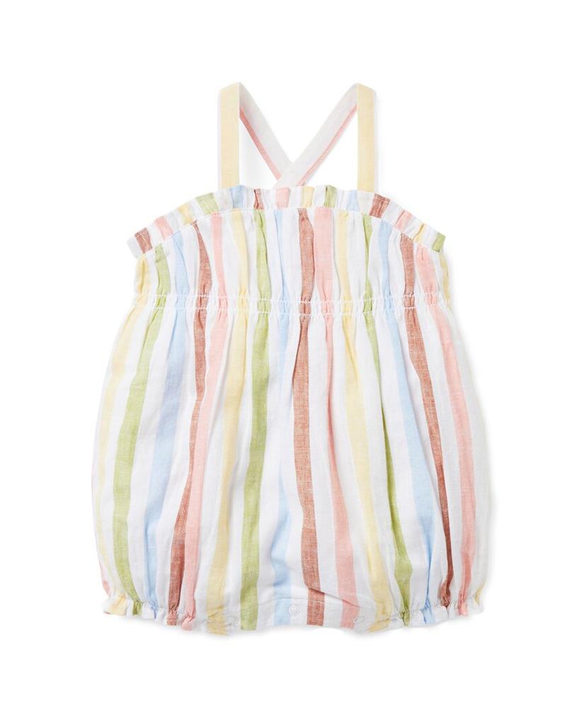 Janie and Jack Janie and Jack Baby Striped Linen-Blend Romper