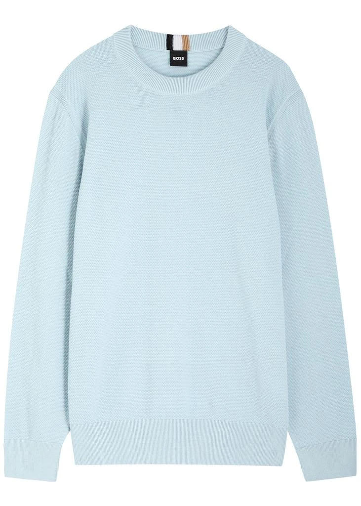 Hugo Boss Textured cotton jumper 1