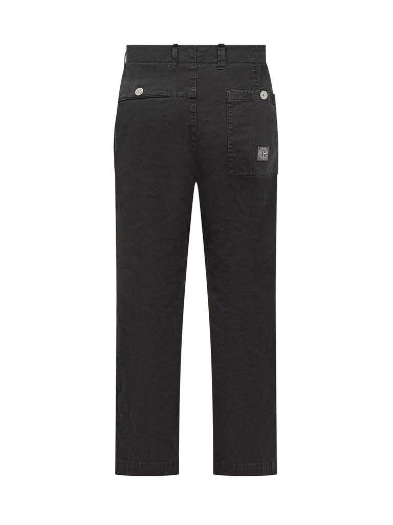 Stone Island Stone Island Compass-Motif Straight Leg Trousers 2