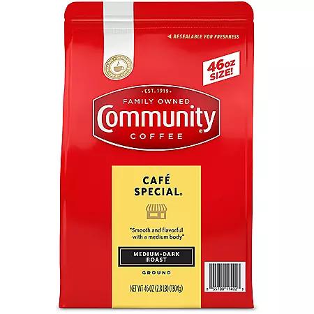 Community Coffee Community Coffee Ground, Cafe Special, 46 oz.
