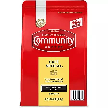 Community Coffee Community Coffee Ground, Cafe Special, 46 oz. 1