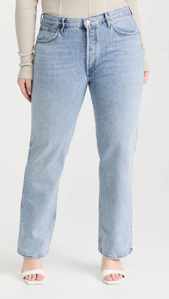 AGOLDE Lana Mid Rise Straight Jeans 10