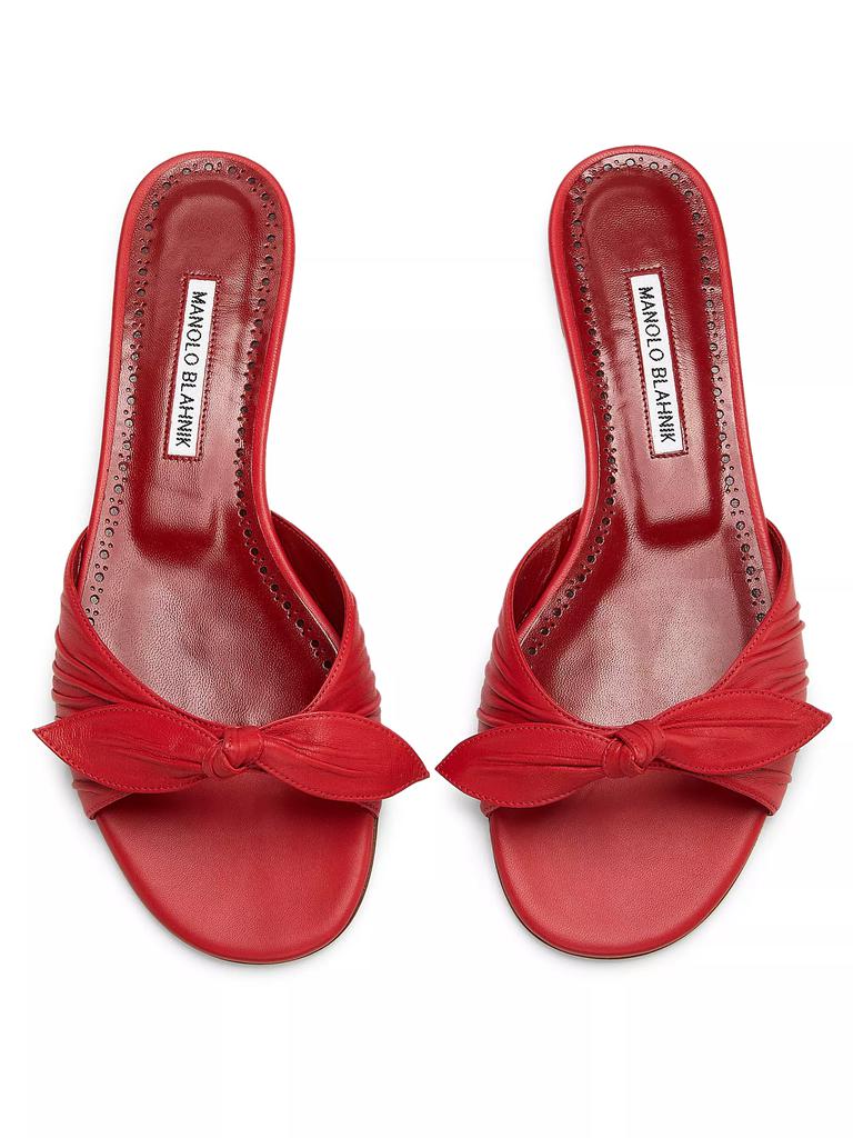 【Manolo Blahnik】 Lolloflatレザーミュール 関税込□Manolo Blahnik□Lolloflat レザーミュール (Manolo