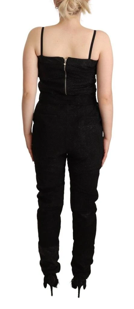 La Maison du Couturier Black Spaghetti Strap Jumpsuit Dress 3