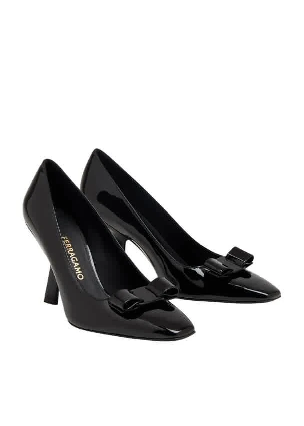 Salvatore Ferragamo Ferragamo Patent Leather Vara Bow Pumps 2