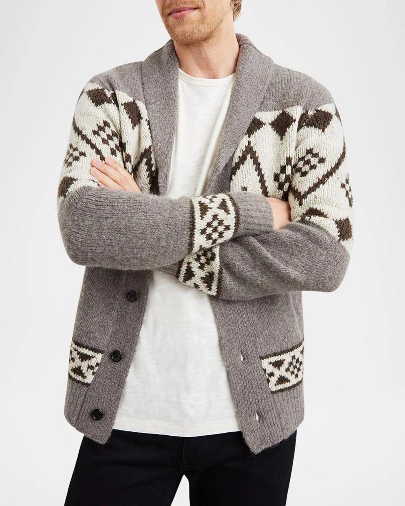 Rails Men's Kallio Geometric Cardigan 5