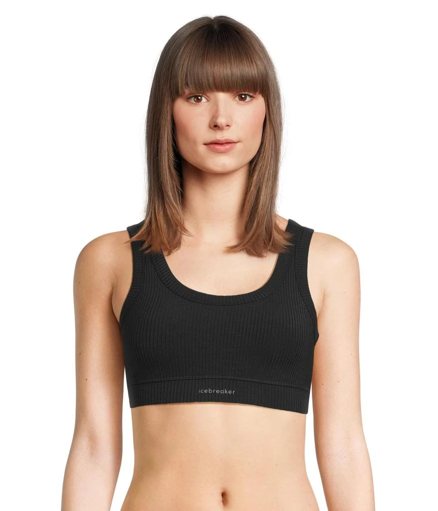 Icebreaker Merino Blend Rib Lotus Bra 1
