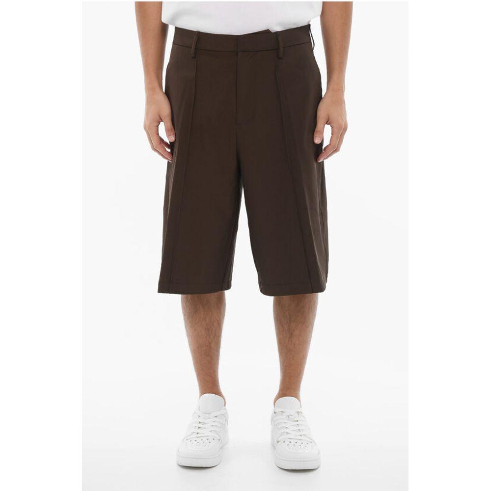 Neil Barrett Solid Color Straight Fit Bermuda Men's shorts