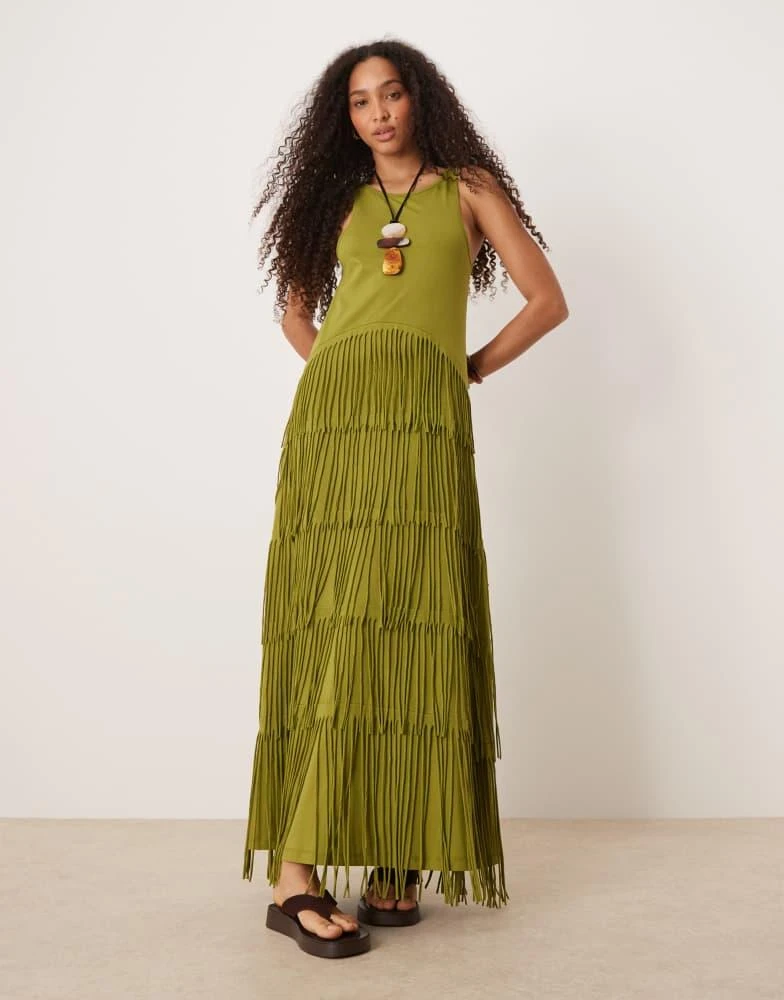 green racer dress RACER LOGO DRESS GREEN main image 1