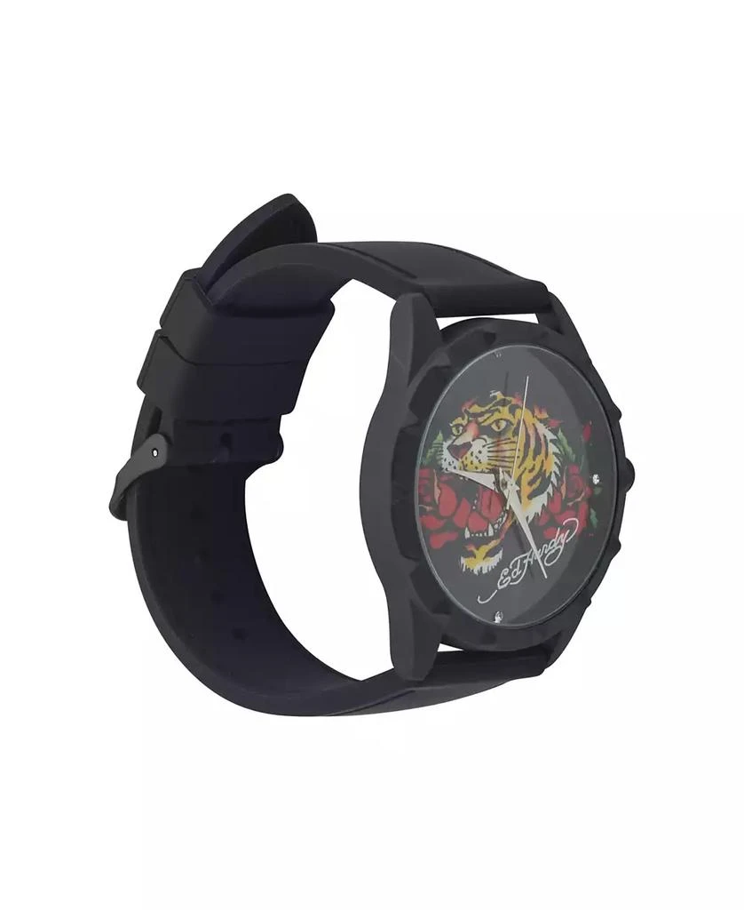 Ed Hardy Women's Quartz Black Silicone Watch 3
