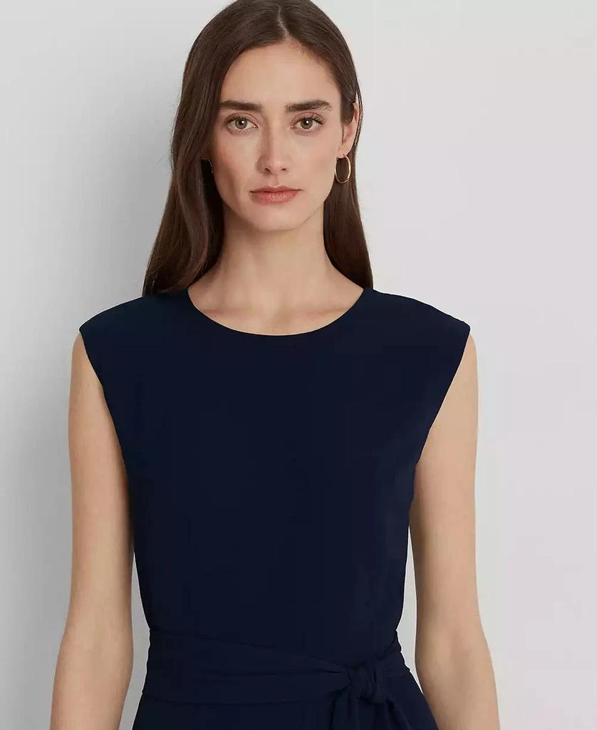 Ralph Lauren Women's Belted Bubble Crepe Dress 3