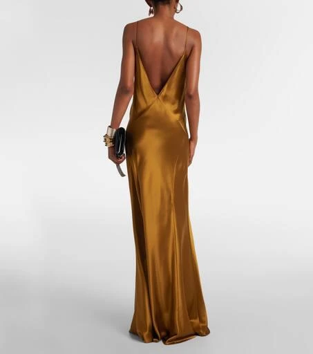 Yves Saint Laurent Satin maxi dress 3