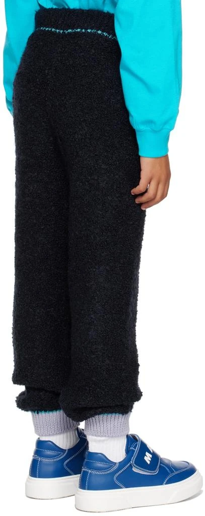 Marni Kids Navy Embroidered Lounge Pants 3