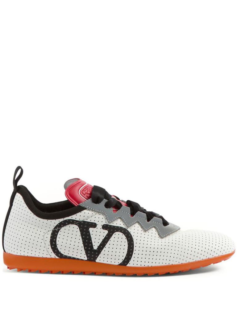 スニーカー VALENTINO WHITE NAPPA LEATHER CHROMATHON SNEAKERS Valentino Garavani White Nappa Leather Chromathon Sneakers