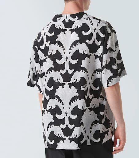 Valentino Printed silk bowling shirt 4