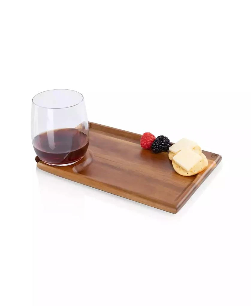 Toscana Rectangle Wine Appetizer Plates, Set of 4 5