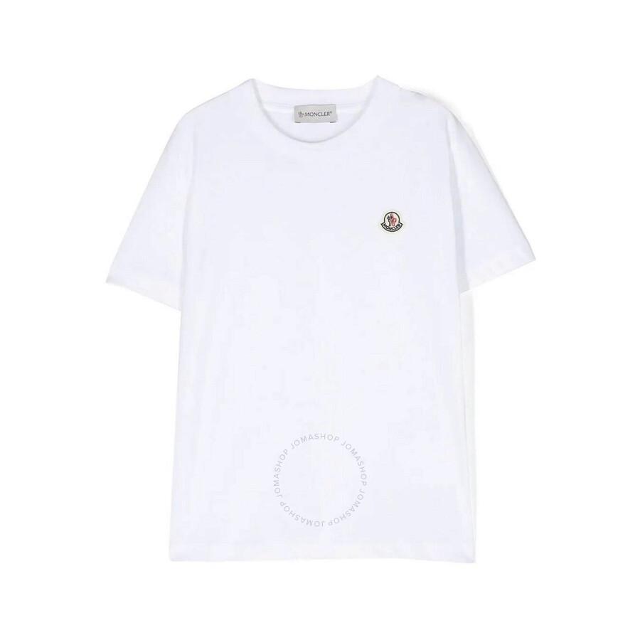 Moncler Boys Mascotte Logo-Patch Cotton T-Shirt