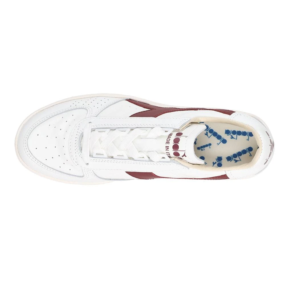 Diadora B.Elite H Italia Sport Perforated Lace Up Sneakers 4